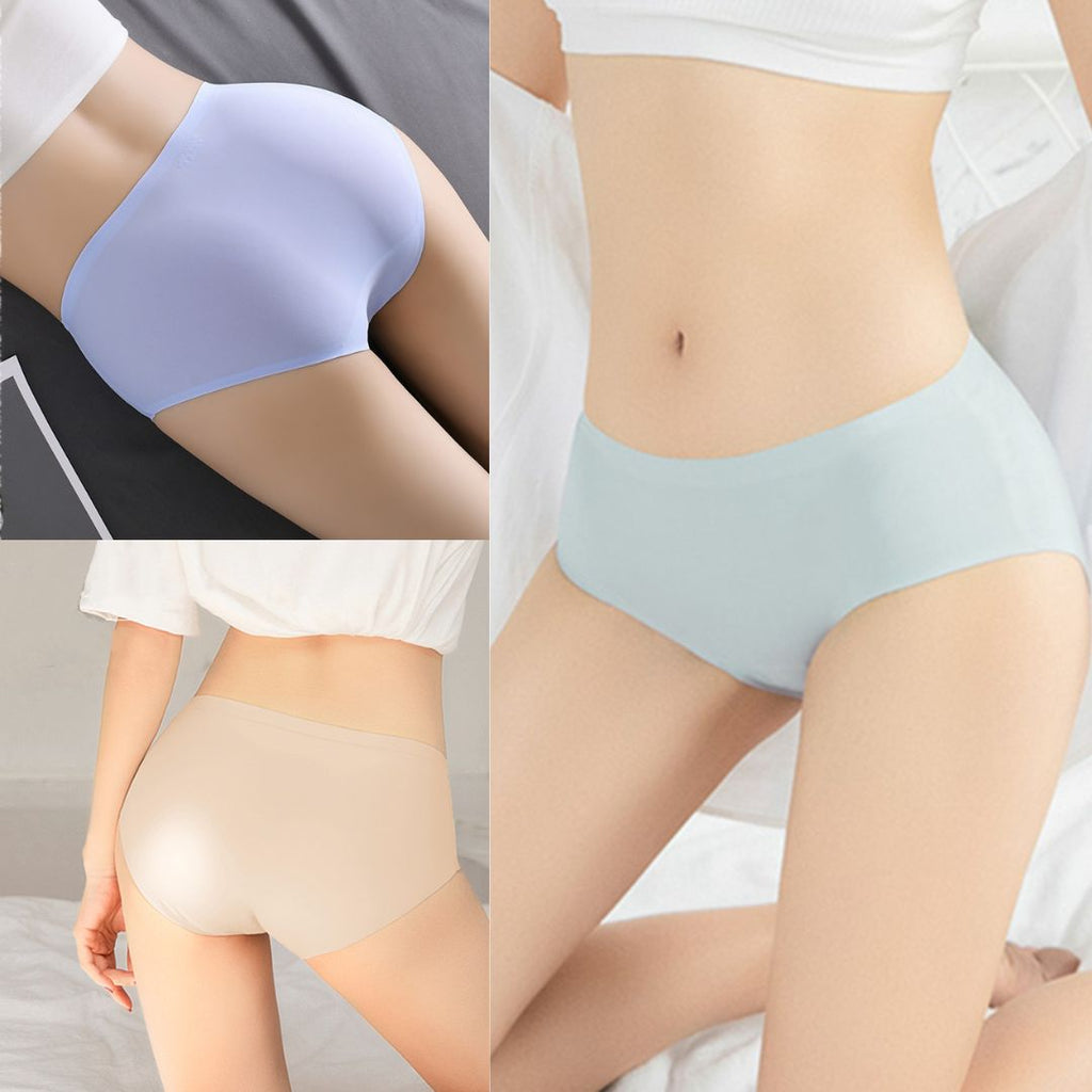 Calcinha Seda Soft Sem Costura (Kit Com 6 Peças)