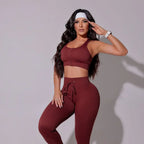 Conjunto Infinity Canelado Vinho