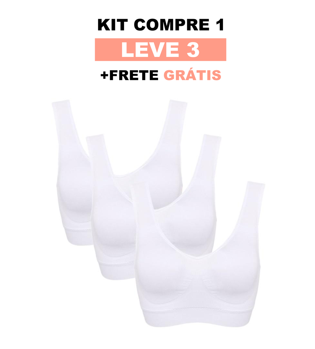 Kit 3 unidades - Sutiã Daily Comfort