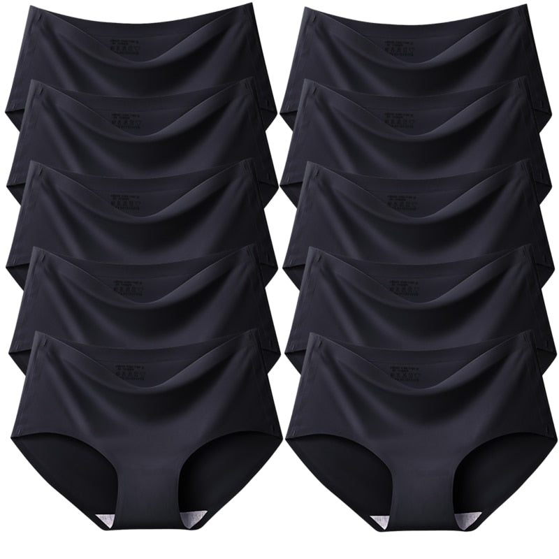 Calcinha Seda Soft Sem Costura (Kit Com 6 Peças)