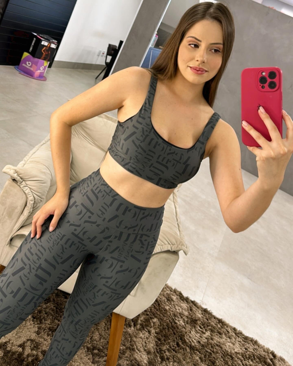 Conjunto Fitness Dijo Top + Calça ou Shorts