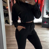 Conjunto De Moletom Black