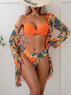 🔥 Conjunto de Biquíni 3 Peças Dafne [MAIS VENDIDOS DO DIA]