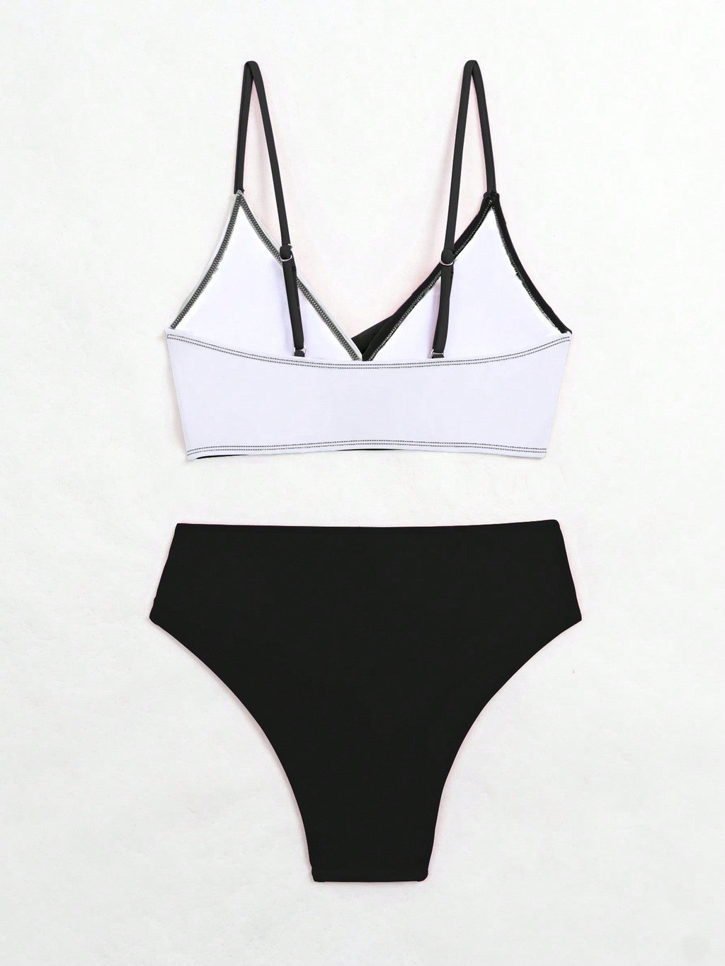 Biquíni Cruzado Zara Black White