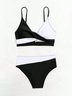 Biquíni Cruzado Zara Black White