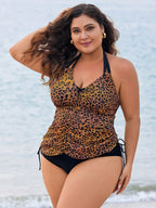 Tankini Plus Size com Estampa Animal Print
