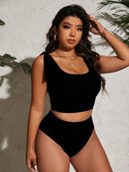 Tankini Plus Size Cintura Alta