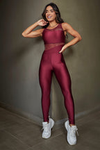 Macacão Fitness Je Vinho