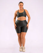 Conjunto Bermuda Curve Plus Size + Top Luna (Todas cores)