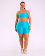 Conjunto Bermuda Curve Plus Size + Top Luna (Todas cores)