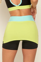Conjunto Gambia Verde Top + Shorts Saia