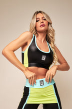 Conjunto Gambia Verde Top + Shorts Saia