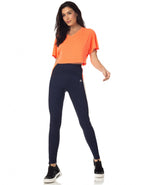 Blusa Dendê Curta Laranja Neon